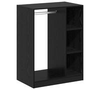Dressing Dab Noir 77 x 48 x 102 cm Bois d'Ingénierie | Design moderne, compartiments spacieux, structure stable, installation simple, chambre à coucher