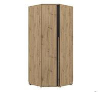 Dressing d'angle équipé effet bois chêne beige 235cm