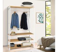 Dressing large DETROIT design industriel bois et métal blanc