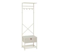 Dressing vestiaire haut avec tiroir et 4 patères TISSA argile - 5five