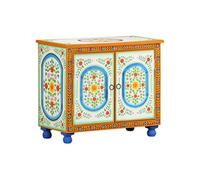 vidaXL Dressoir handgeschilderd 70x35x60 cm massief mangohout321665 Multicolore G