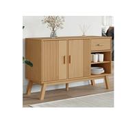 vidaXL Buffet OLDEN marron 114x43x73,5 cm bois massif de pin