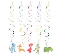 DRESSOOS 1ensemble Décoration Dinosaure Suspendue Spirale Ornements de Fête Anniversaire Garçon Fille Déco Plafond Léger et Réutilisable pour Soirées à Thème Dinosaure