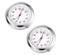 DRESSOOS 2Pcs Horloge Gousset Infirmière en Verre Argenté, Clair et Intuitif, Design Concis, pour Création Montre de Poche DIY Manuelle