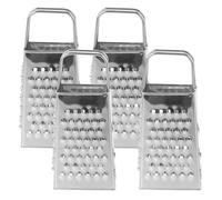 DRESSOOS 4pièces Râpe à Fromage Inox Faces Multifonction pour Cuisine Maison Râpe Légumes et Poignée Ergonomique