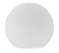DRESSOOS Abat-jour globe en verre blanc dépoli avec double ouverture et bord plat, crée une ambiance apaisante, adapté pour lampe de table et suspension, style simple pour chambre et salon