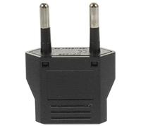 DRESSOOS Adaptateur Européen Noir en Cuivre 6a 220v pour Prise Américaine vers Européenne, Accessoire de Voyage pour Déplacements Internationaux