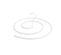DRESSOOS Cintre Support de Séchage Rond Simple en Acier Inoxydable Blanc pour Draps en Spirale Économiseur D'espace pour Sécher et Organiser Vêtements