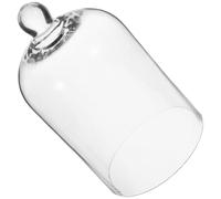 DRESSOOS Cloche en Verre Transparent de Dôme Couvercle, Décoration Délicate et Romantique pour Fête d'anniversaire et Banquet, Couverture Présent en Verre
