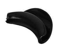 DRESSOOS Coussin Repose-Cou en Silicone Noir pour Bac à Shampoing Portable et Stable, Accessoire Indispensable pour Salons de Beauté et Barber Shops