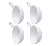 DRESSOOS Ensemble de 4 Coupelles à Sauce en Céramique Blanche, Multi-usages et Faciles à Nettoyer, pour Apéritifs et Présents de Pendaison de Crémaillère Couleur Couleur Aléatoire