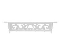DRESSOOS Étagère Murale Décorative Blanche en PVC Étagère Créative pour Rangement et Décoration Murale Plusieurs Styles Style Creux Salon Pratique Plusieurs Styles