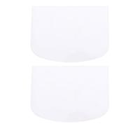 DRESSOOS Grattoirs à Pâte Forme Demi-cercle Blanc en Plastique Lot de 2 Faciles à Nettoyer Ustensiles Cuisine et Pâtisserie Préparation de Gâteaux