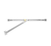 DRESSOOS Limiteur de Fenêtre à Charnière en Acier Inoxydable, Barre de Sécurité Télescopique Réglable Angle Maximal 135°, Protection Flexible pour Appartement Cuisine