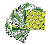 DRESSOOS Papier Cadeau Football pour Garçon et Filles, 24 Pièces, Papier Pratique de Ballon de Football, pour Décoration de Fête D'anniversaire Sportive