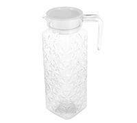DRESSOOS Pichet à Eau Transparent 1,1l en PC Design Élégant, Étanche et Portable, pour Thé, Jus ou Eau Froide la Maison