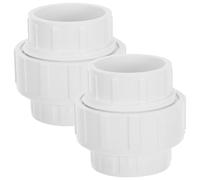 DRESSOOS Raccord Piscine 50mm en Plastique Raccord Union Femelle, Adaptateurs de Remplacement de Tuyaux Pratiques pour Irrigation et Projets de Plomberie Intérieure, 2pcs