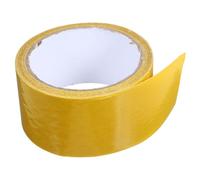 DRESSOOS Ruban Adhésif Double Face Jaune en Toile pour Tapis et Sols, Étanche Forte Adhérence sans Laisser de Traces, Rouleau Unique