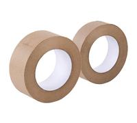 DRESSOOS Ruban Adhésif en Papier Kraft Gommé Étanche 2 Rouleaux pour Emballage Léger et Prévention de L'humidité Scellement