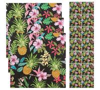 DRESSOOS Serviettes en Papier Décoratives Ananas 40pcs pour Fête Hawaïenne, Texture Confortable en Pâte de Bois, Style Unique Garden-party ou Maison