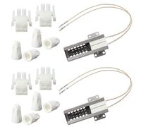 Dreyoo Lot de 2 allumeurs de four à gaz compatibles avec WB13K21 IG9998 AP2020569 PS231280 WB13T10045 pour cuisinière à gaz GE Hotpoint Kenmore (lot de 2 avec plus d'accessoires)