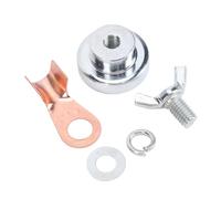 Drfeify Pince de Mise à la Terre de Soudage, Outil de Soudage Magnétique avec Pièces Magnétiques en Laiton et Acier Inoxydable, Mise à la Terre Stable à Installation Rapide pour Métal incurvé ou
