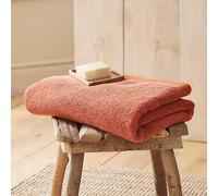 Drift Home - Serviette à Main en Terre Cuite (50 x 90 cm) - Douce et Absorbante - Serviette Premium 600GSM - Coton Durable - Serviettes de Salle de Bain en Orange - Serviette de Salle de Bain Orange