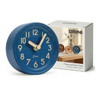 Driini Horloge de Bureau analogique en Bois - 10,9 cm - Horloge décorative en pin - Design sans tic-tac - Horloge de cheminée silencieuse Facile à Lire - Horloges de Table silencieuses avec Corps en