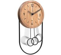 Driini Pendule Moderne en Bois Noir (Bois Clair)