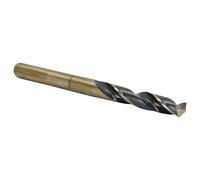 Drill America Mèche de forage à tige réduite en acier rapide noir et doré avec tige plate de 1,27 cm, série KFD3F