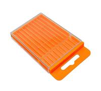 Drill Bit Organizer - Pull Out Container, Portable Bit Storage Case | Sturdy PP Pull Out Bit Storage Containers | Garage Workshop Home DIY Tools Small Parts Holder, Portable Drill Bit Organizers