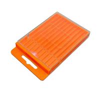 Drill Bit Organizer - Pull Out Container, Portable Bit Storage Case | Sturdy PP Pull Out Bit Storage Containers | Garage Workshop Home DIY Tools Small Parts Holder, Portable Drill Bit Organizers