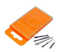 Drill Bit Organizer - Pull Out Container, Portable Bit Storage Case | Sturdy PP Pull Out Bit Storage Containers | Garage Workshop Home DIY Tools Small Parts Holder, Portable Drill Bit Organizers