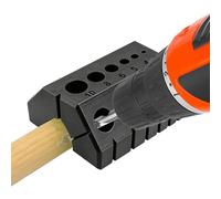 Drill Guide Jig, 3D Printed Angle Drill Block Tool, 45 90 Degree Straight Hole Positioning Guide, Precision Woodworking Alignment Fixture, Compact Layout Tool, 1.96x2.2x1.96in, for Cabinet Shelf