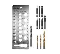 Drill Hole Guide - 1.5-12mm Metric Drill Size Measuring Chart Use