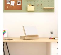 Drillkyn Chevalet de table en pin massif avec tiroir 33,5 x 25,5 x 7 cm, angle réglable, portable pour flipchart, marqueur, bloc papier, idéal pour séminaire, atelier, bureau et réunion