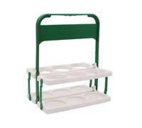 Drinking Bottle Organizer, Basket Foldable Portable, 6-Hole Beer Rack Stand | Carrier Mix-Up Color Basket for Outdoor Picnic Camping Barbecue Tailgating Party Beach Backyard Patio Garden Travel