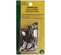 Dritz Lot de 30 Pinces à Reliure matelassée, Argent, Taille M