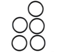 Drivstraw Lot de 5 joints toriques en caoutchouc noir pour bonde d'évier de baignoire de 38 mm - Joint de rechange pour évier de baignoire, joint de filtre compatible avec rainure de trop-plein de