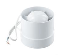 Drivstraw Ventilateur extracteur d'air en ligne 100 mm 125 mm 150 mm ABS pour salle de bain, cuisine, protection thermique intégrée, flux d'air élevé, faible bruit (10,2 cm)