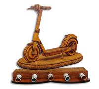 DRO Design Cadeau en argent, emballage cadeau en bois avec motif de trottinette électrique - Cadeau en espèces, cadeau d'argent, cadeau créatif, anniversaire, mariage, Noël (30 x 20 x 3 cm)