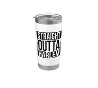 DROIT OUTTA HARLEM Gobelet isotherme en acier inoxydable double paroi