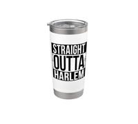 DROIT OUTTA HARLEM Gobelet isotherme en acier inoxydable double paroi
