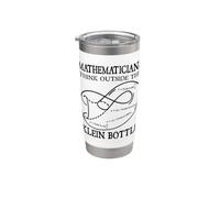 Drôle Mathématiciens Think Outside Klein Bouteille Math Teacher Gobelet isotherme en acier inoxydable double paroi