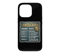 Drôle Paysagiste Horaire Paysagiste Jardinage Jardinier Coque pour iPhone 13 Pro