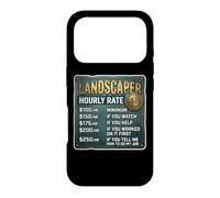 Drôle Paysagiste Horaire Paysagiste Jardinage Jardinier Coque pour iPhone 17 Pro