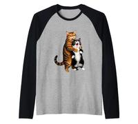 Drôles de Chats vs Oiseaux Disant Sarcastique Humoristique Manche Raglan