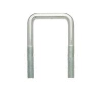 DROMET Étrier de Fixation Type C M8 x 49 x 90 mm (1 1/2 Pouce), Boulon en U pour Châssis de Remorque Automobile en Acier Galvanisé de Haute Résistance