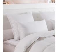 DROUAULT - Oreiller Anchorage 65x65 cm - Soutien Moelleux - 90% Duvet | 90% Duvet de Canard Neuf - Anti-acariens - Dormeurs sur le Ventre ou le Dos - Enveloppe 100% Satin de Coton - Lavable 40°C