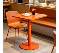 Drsyffsup Petite Table de Salle à Manger carrée, 48cm 60cm 70cm Table Haute Moderne en métal pour Cuisine, Salon, Bar à Cocktails, pub, café, Restaurant, Bistro, Tables de Patio extérieur(48x48x72cm)